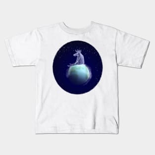 Moose in Space Kids T-Shirt